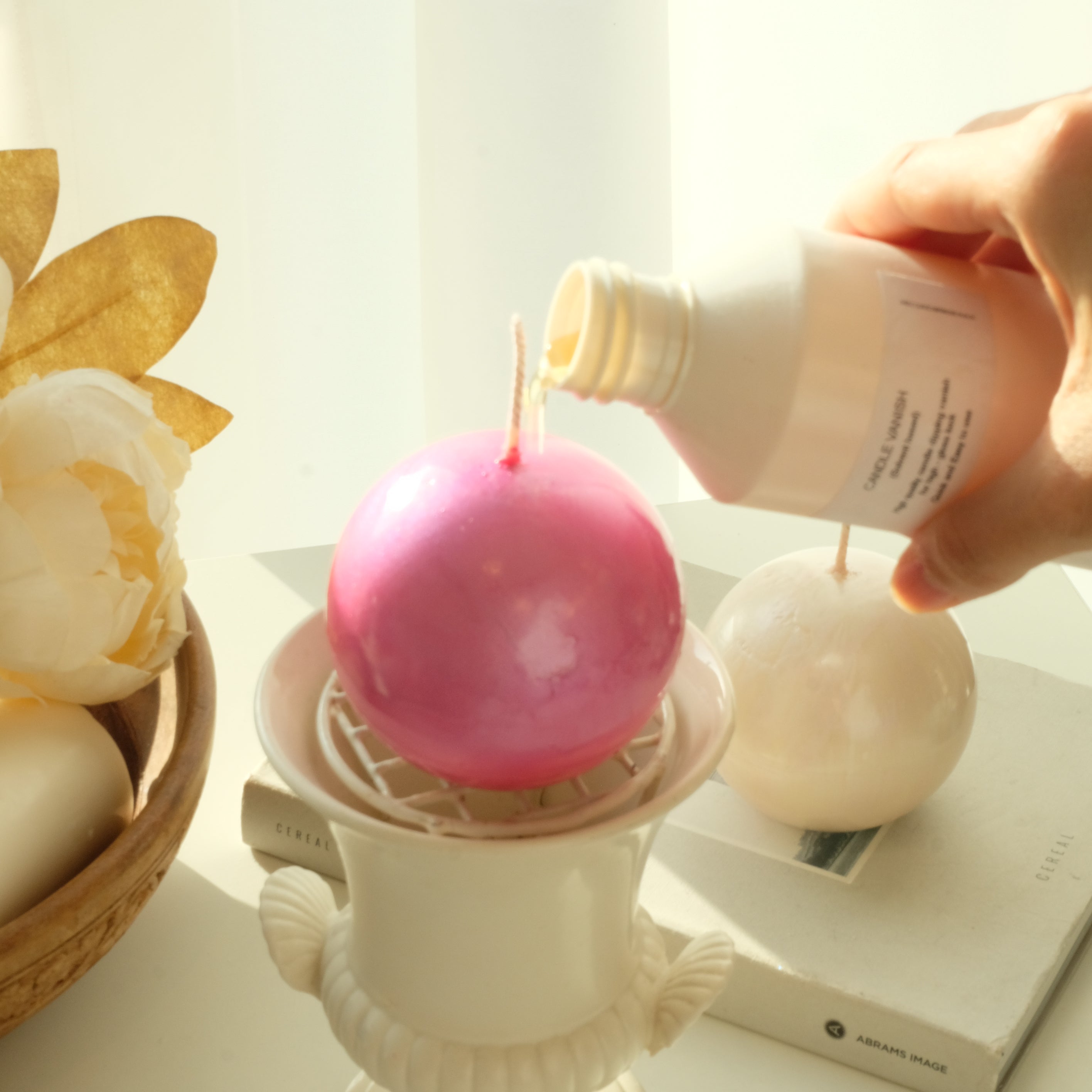 How to Make Ceramic-Look Candles + Bonus Christmas Bauble Candle Tutorial (with Video Demonstrations)