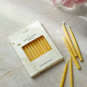 Hand dipped Beeswax birthday candle