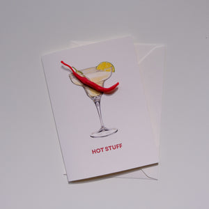 Hot stuff Birthday candle card