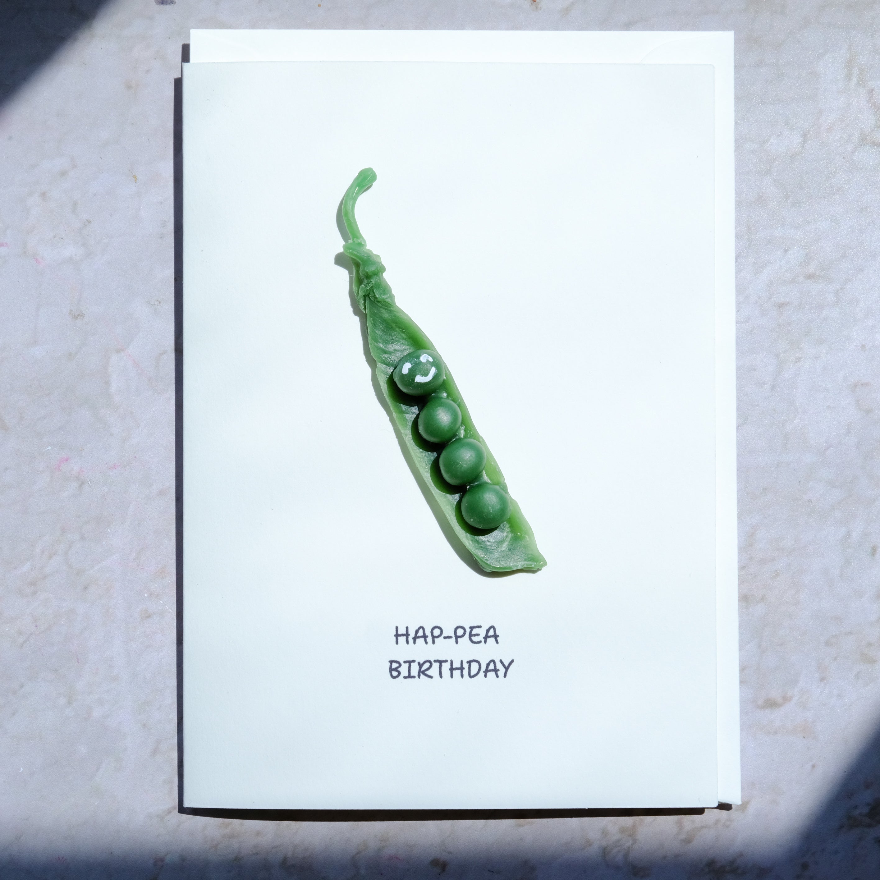 Beeswax Sweet Pea Cande Card