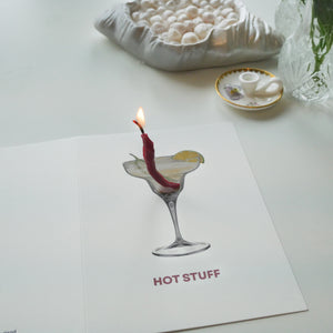 Hot stuff Birthday candle card