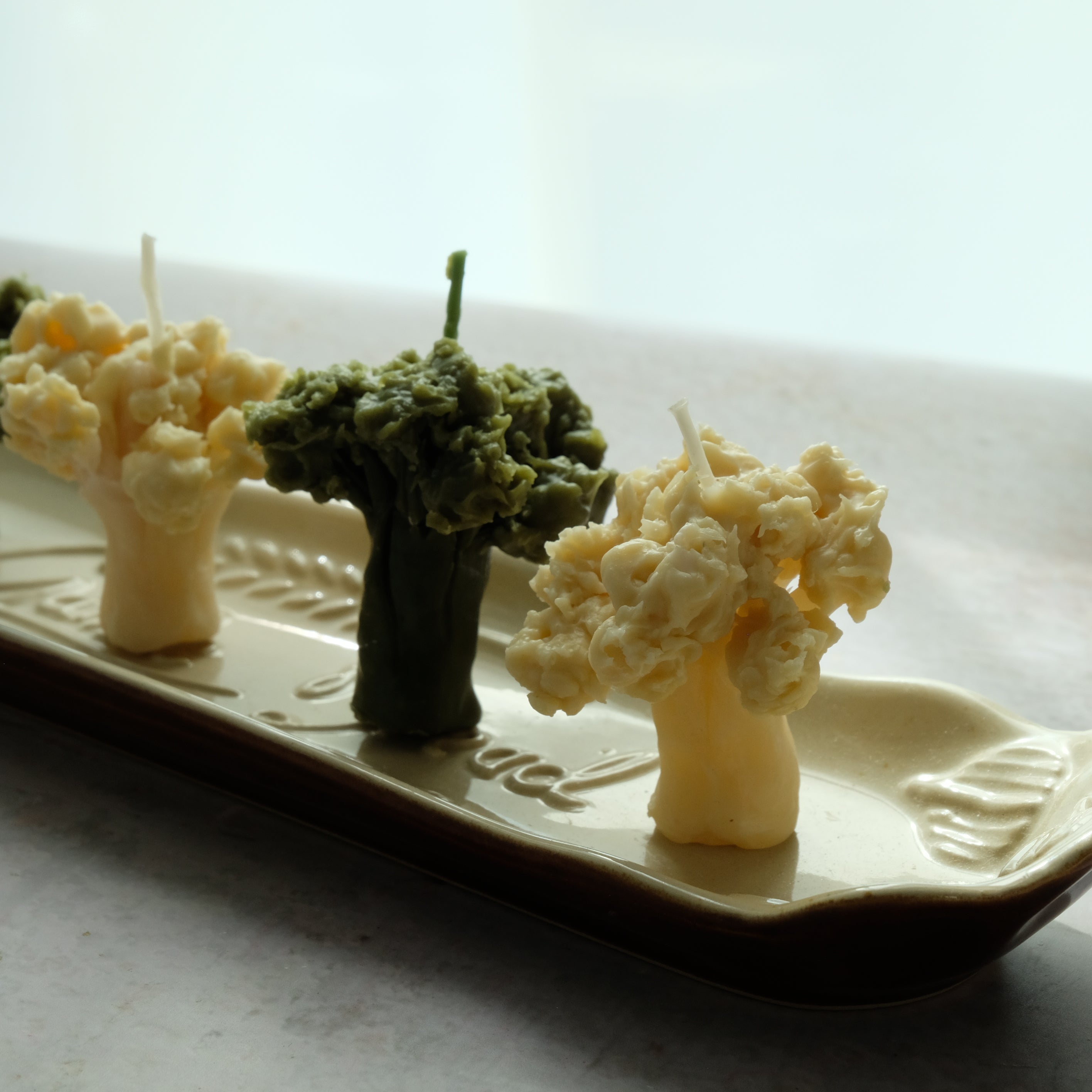 Broccoli beeswax Candle