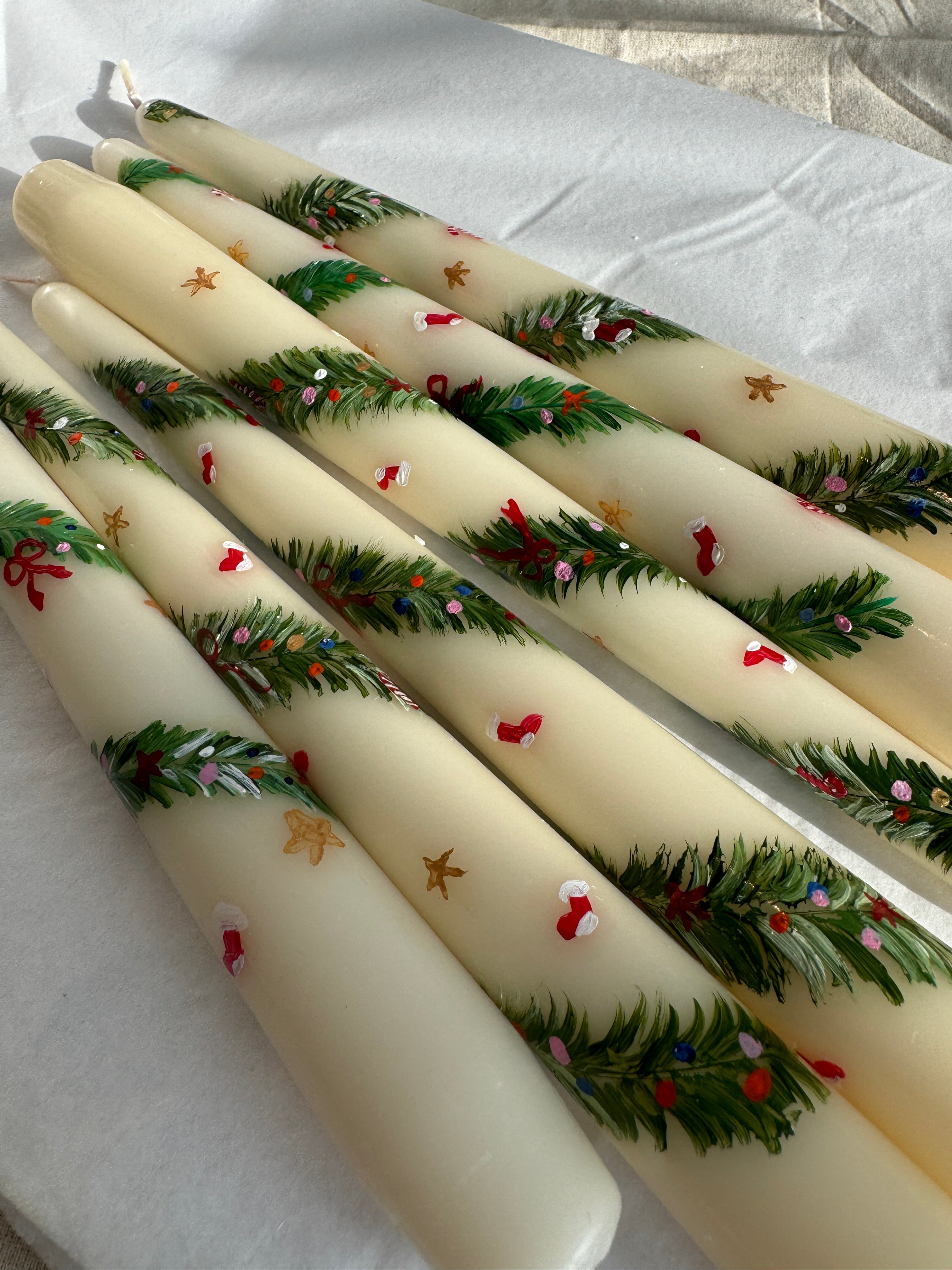 Christmas Painted Candle Video Lesson