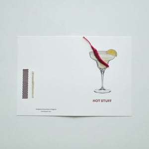 Hot stuff Birthday candle card