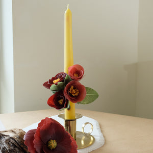 Floral Wax Paper Candle Video lesson