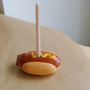 Hotdog Candle Holder