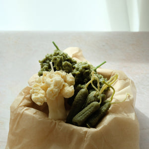 Broccoli beeswax Candle
