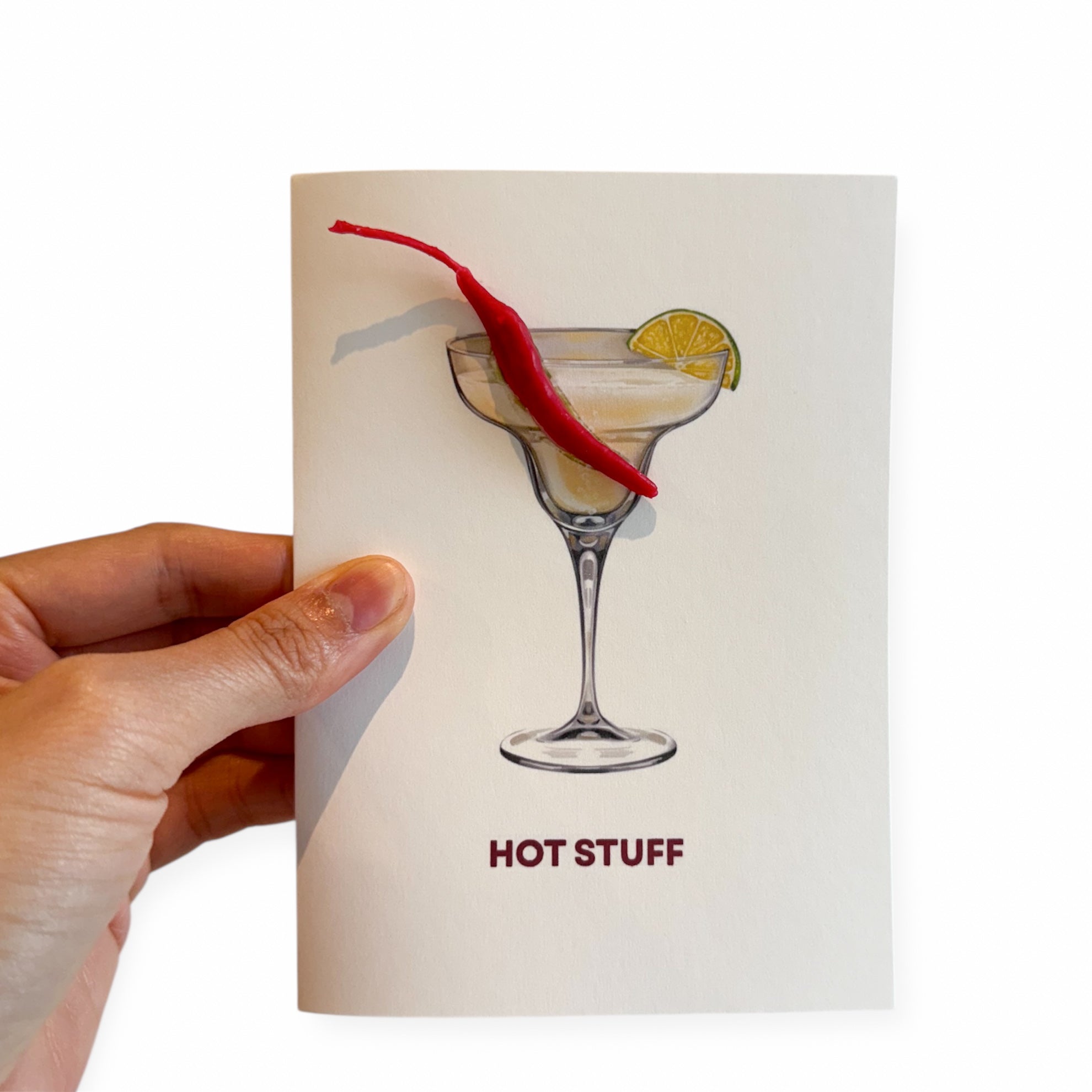 Hot stuff Birthday candle card