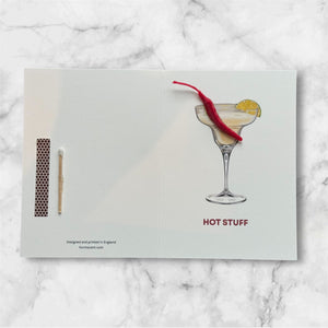 Hot stuff Birthday candle card