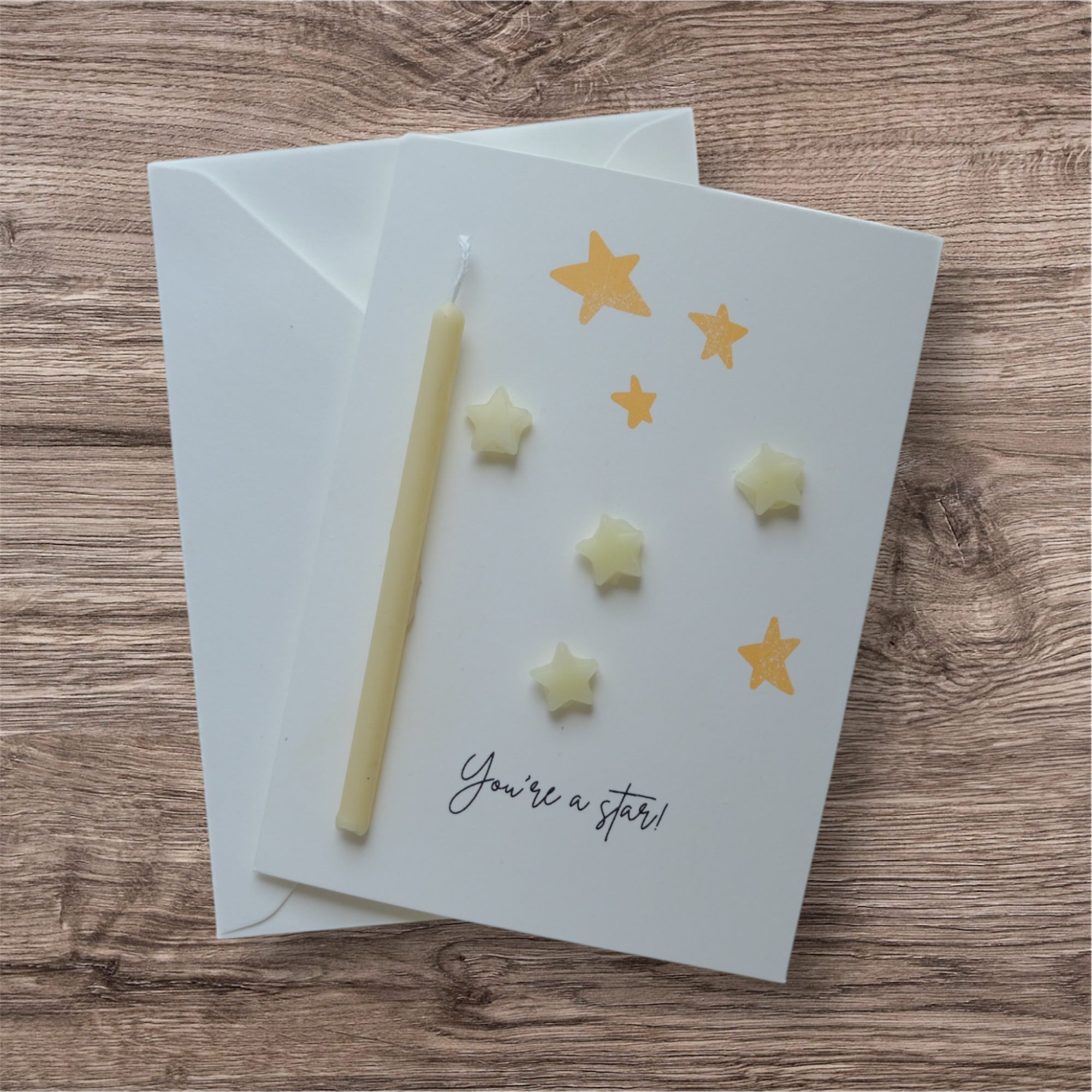 You’re a star wish card / glow in the dark