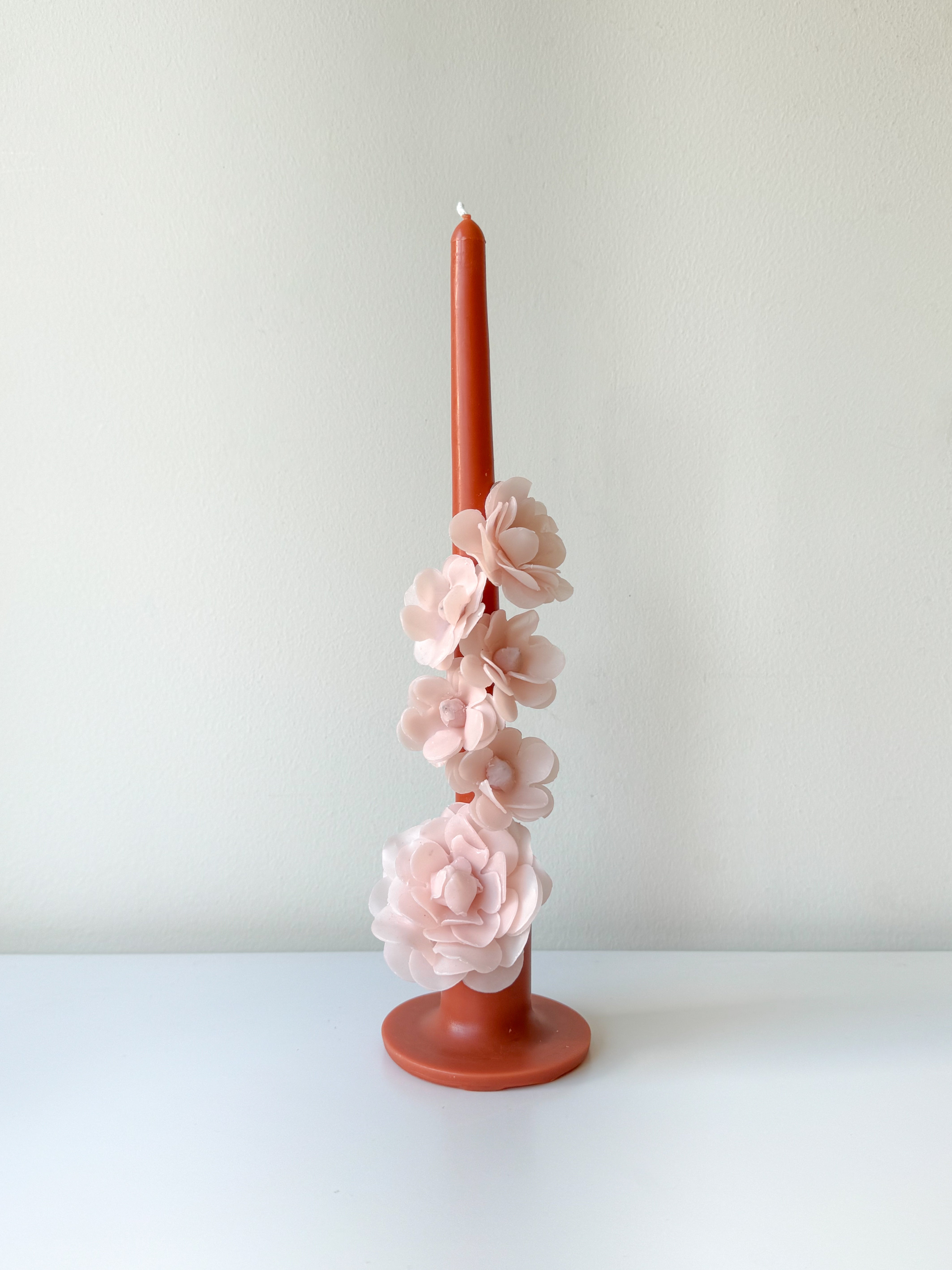 Floral Taper Candle