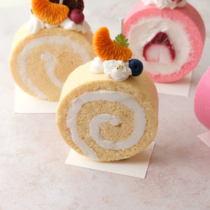 Swiss Roll Baking Candle Cake