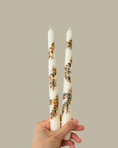 Autumn & Winter Painted Candle