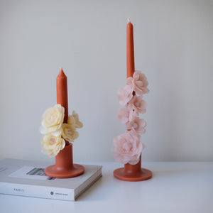 Floral Taper Candle