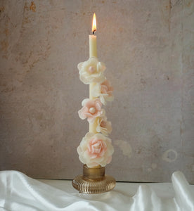 Floral Taper Candle