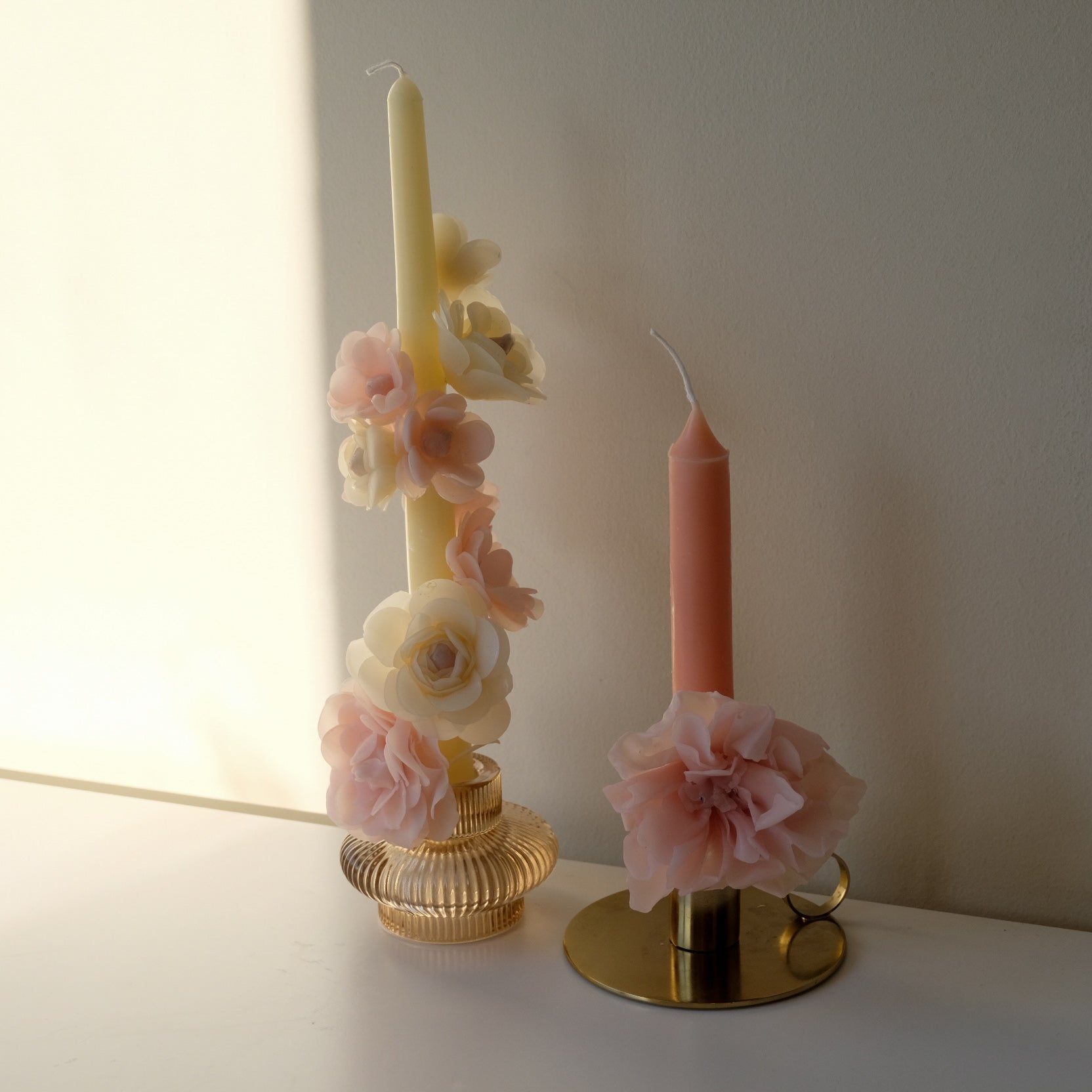 Floral Celebration taper candle