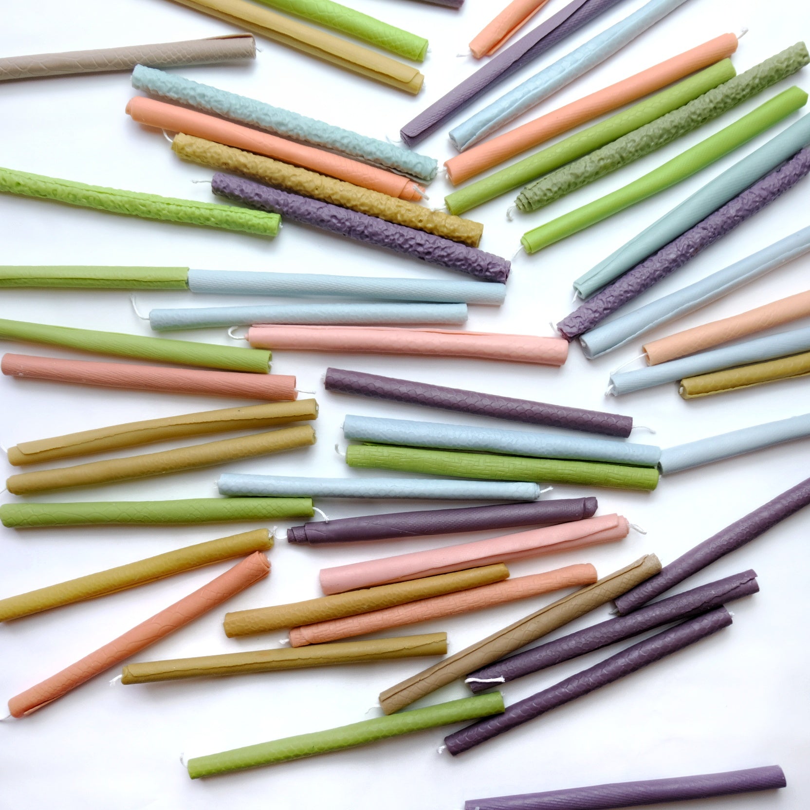 Beeswax Pastel Candles