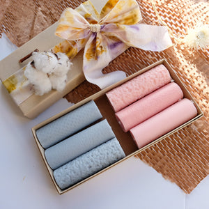 Beeswax rolled gift set of 6