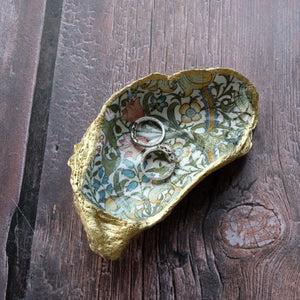 Gold Oyster Shell Trinket Dish